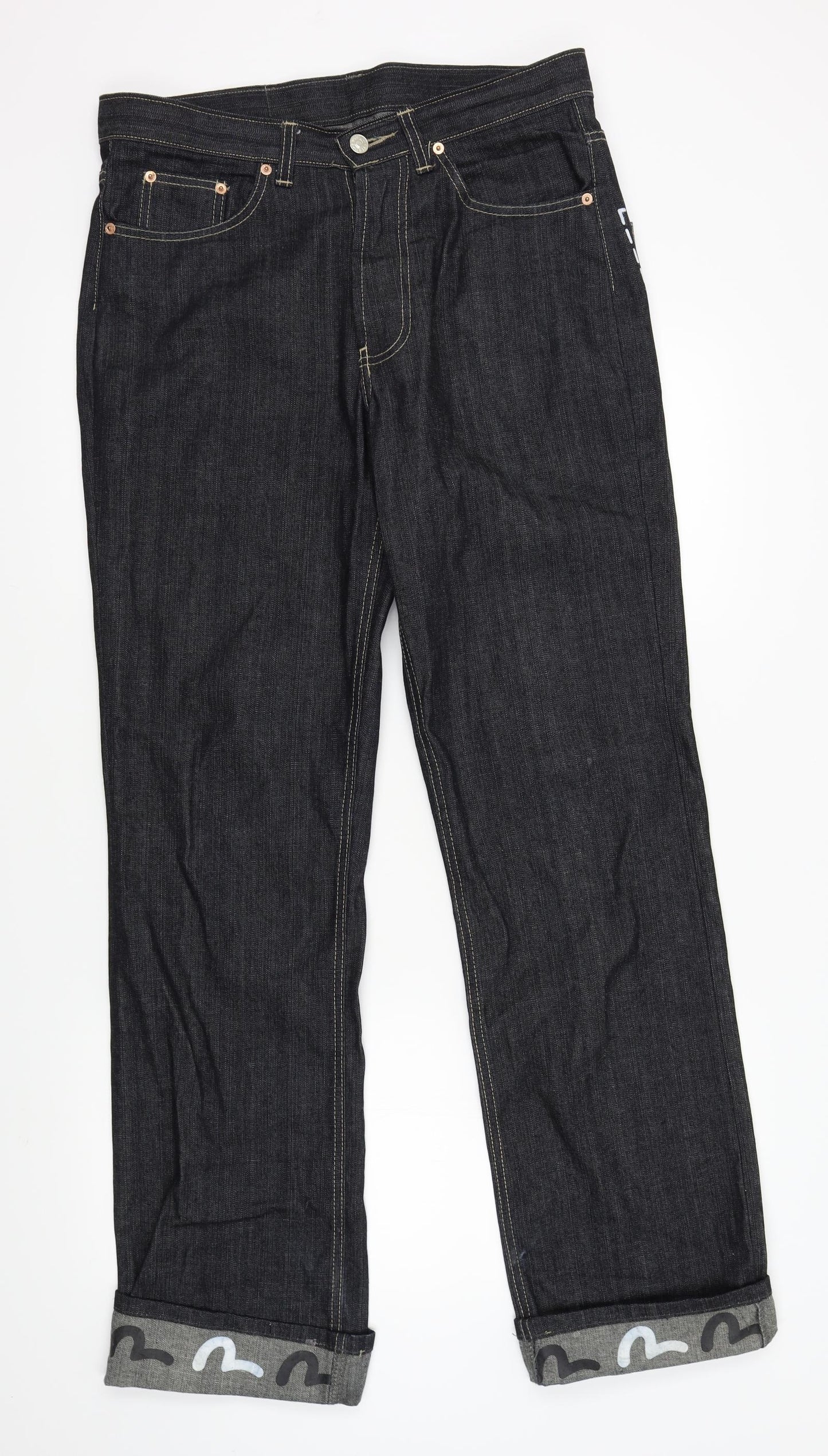 Preworn Mens Black   Straight Jeans Size 30 L33 in