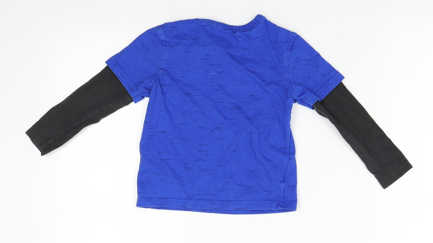 George Boys Blue   Basic T-Shirt Size 2-3 Years