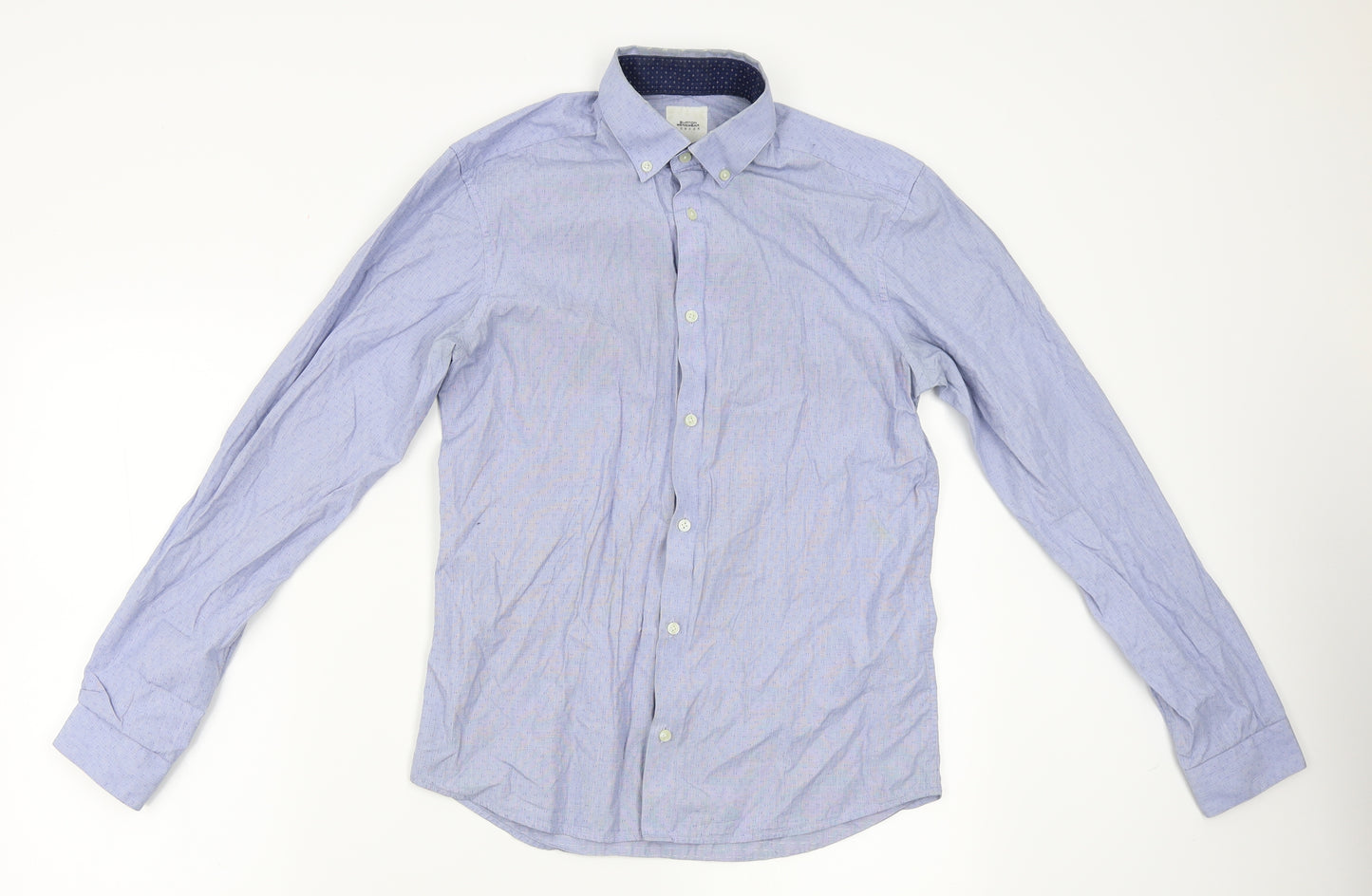 Burton Menswear Mens Blue    Dress Shirt Size S