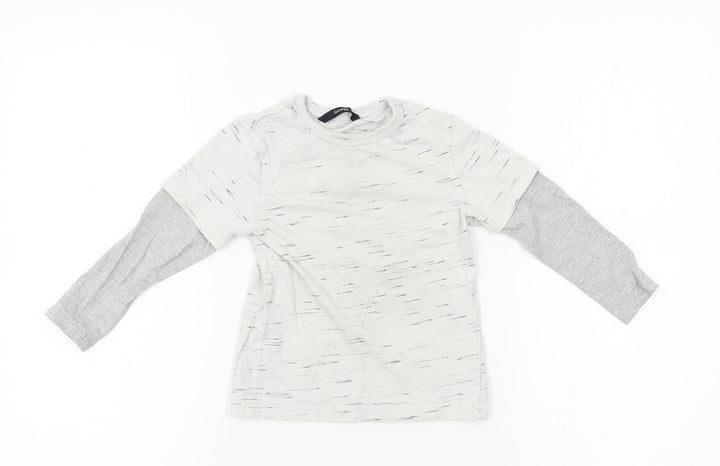 George Boys Grey Basic T-Shirt Size 2-3 Years