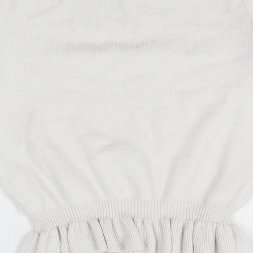 Mademoiselle Womens White   Pullover Jumper Size S