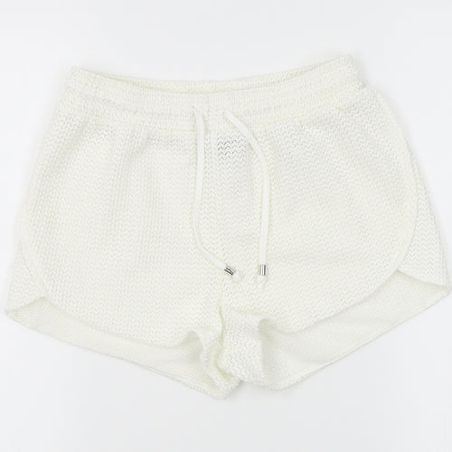 H&M Womens White   Mom Shorts Size XS