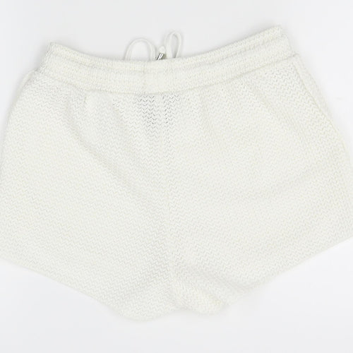 H&M Womens White   Mom Shorts Size XS