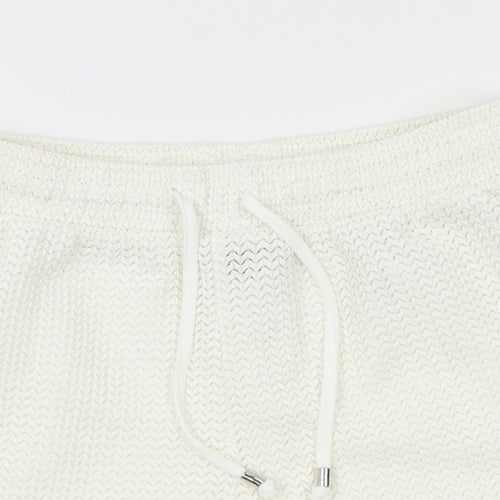 H&M Womens White   Mom Shorts Size XS