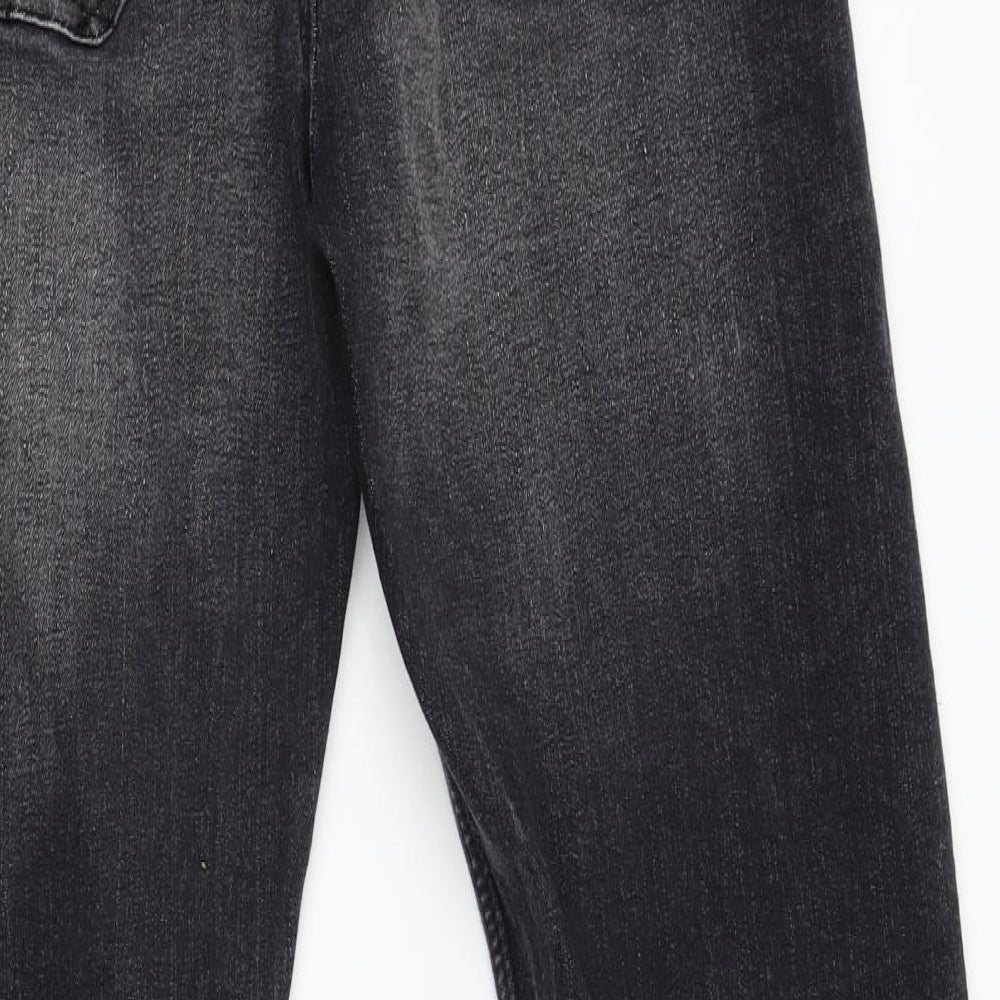 Lee Cooper Mens Black  Denim Straight Jeans Size 36 L32 in