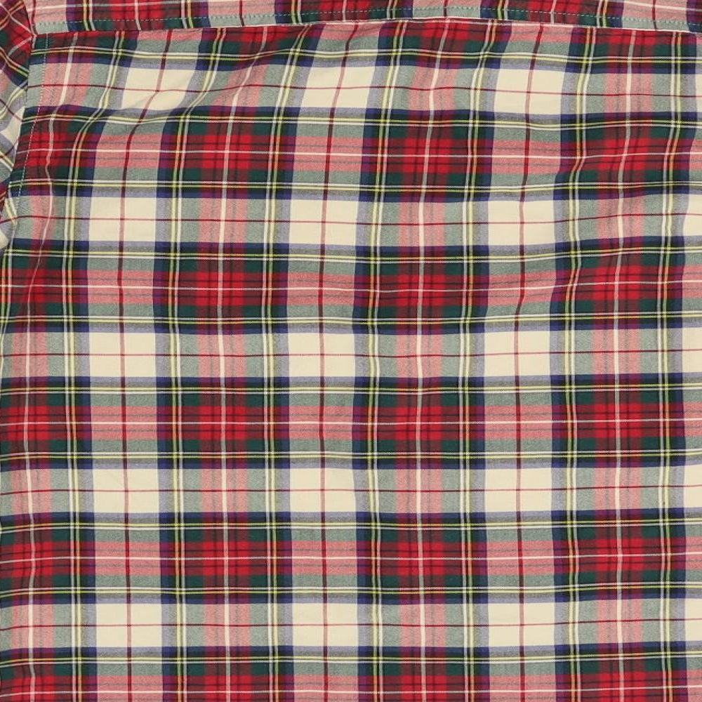 Topman Mens Red Plaid   Button-Up Size M