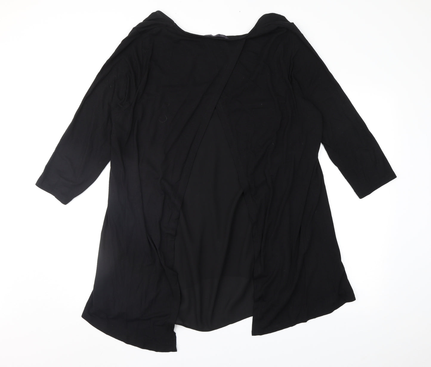 M&S Womens Black   Basic T-Shirt Size 16