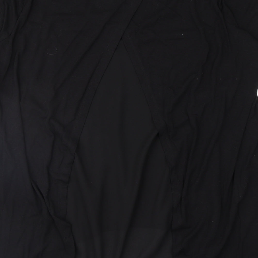 M&S Womens Black   Basic T-Shirt Size 16