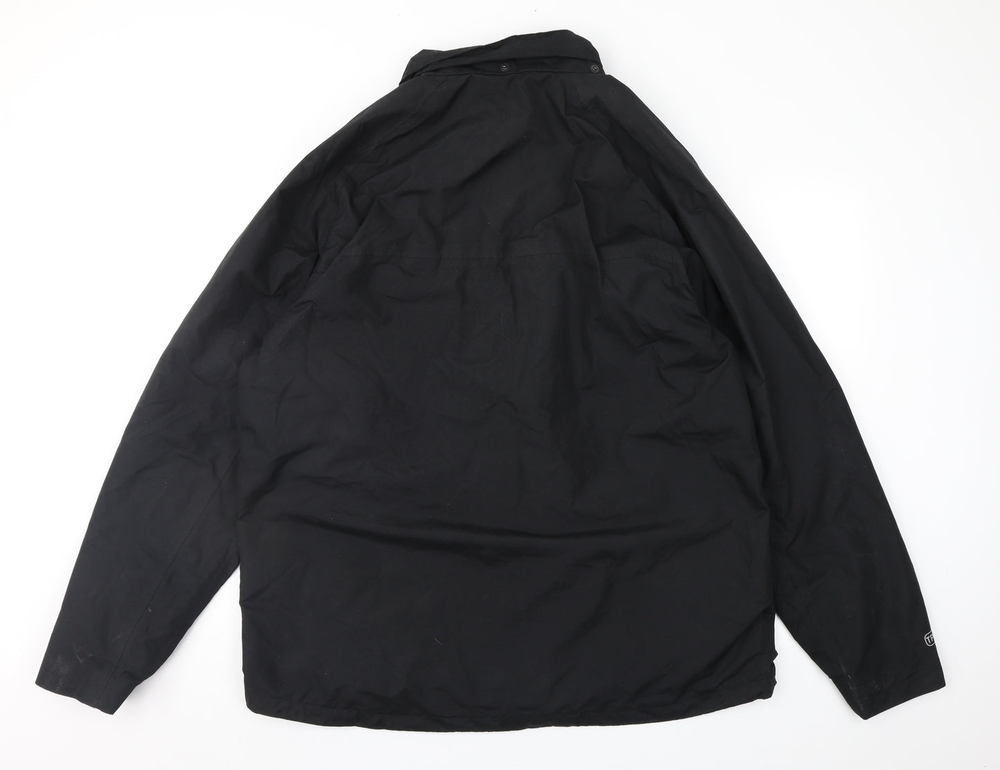 Trespass Mens Black   Rain Coat Coat Size 2XL