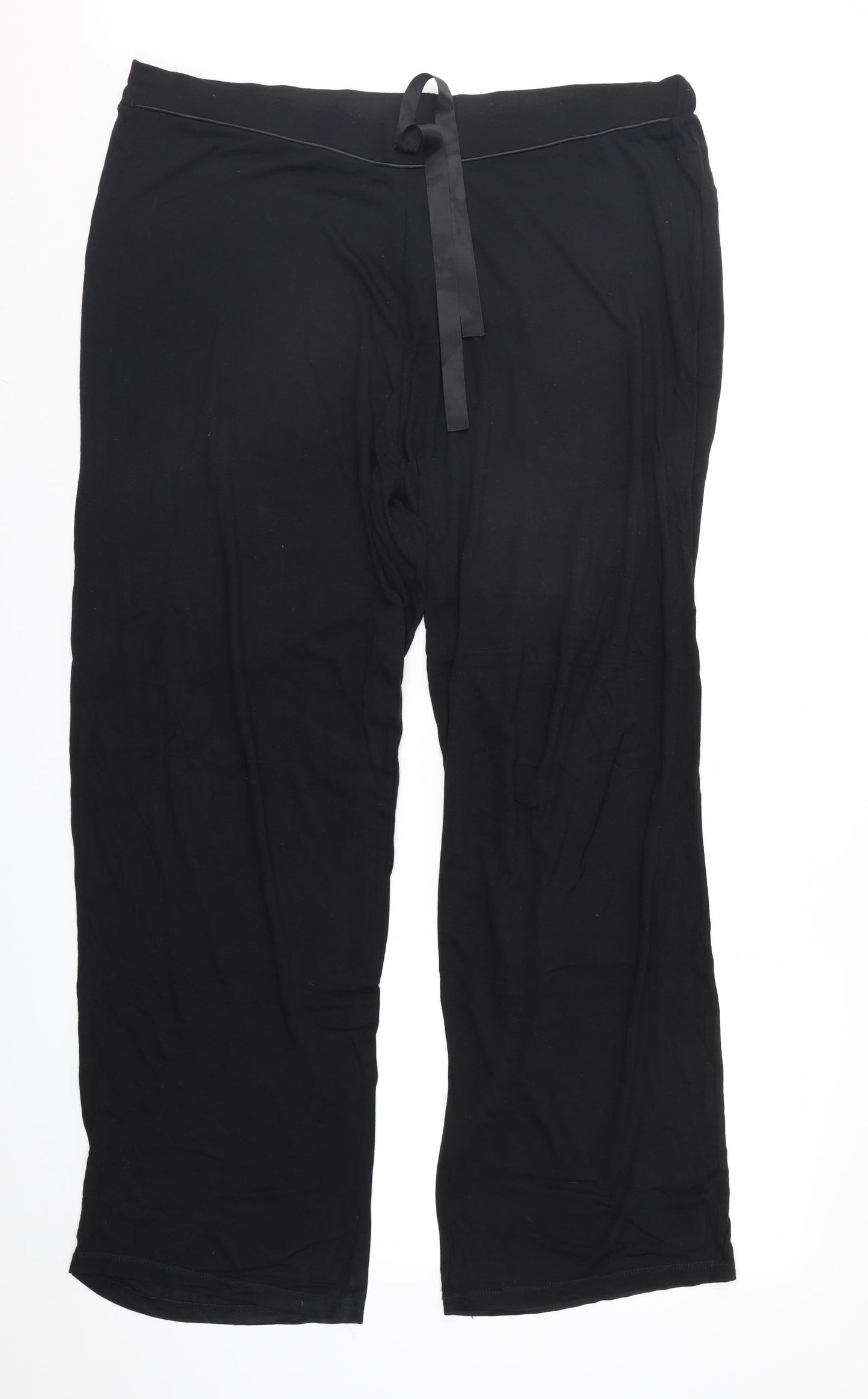 George Womens Black Solid   Pyjama Pants Size 16