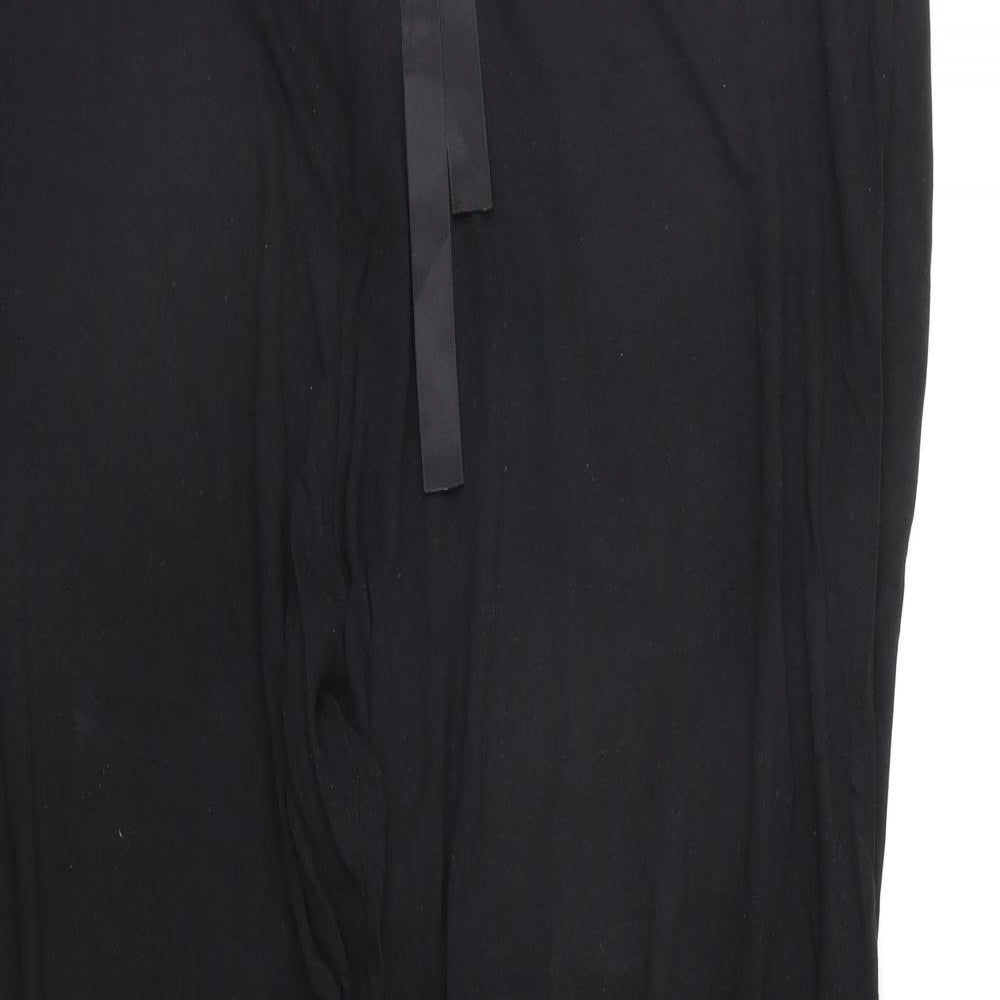 George Womens Black Solid   Pyjama Pants Size 16