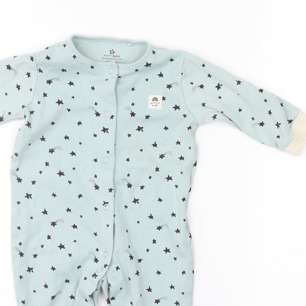 NEXT Baby Green Geometric  Babygrow One-Piece Size 6-9 Months
