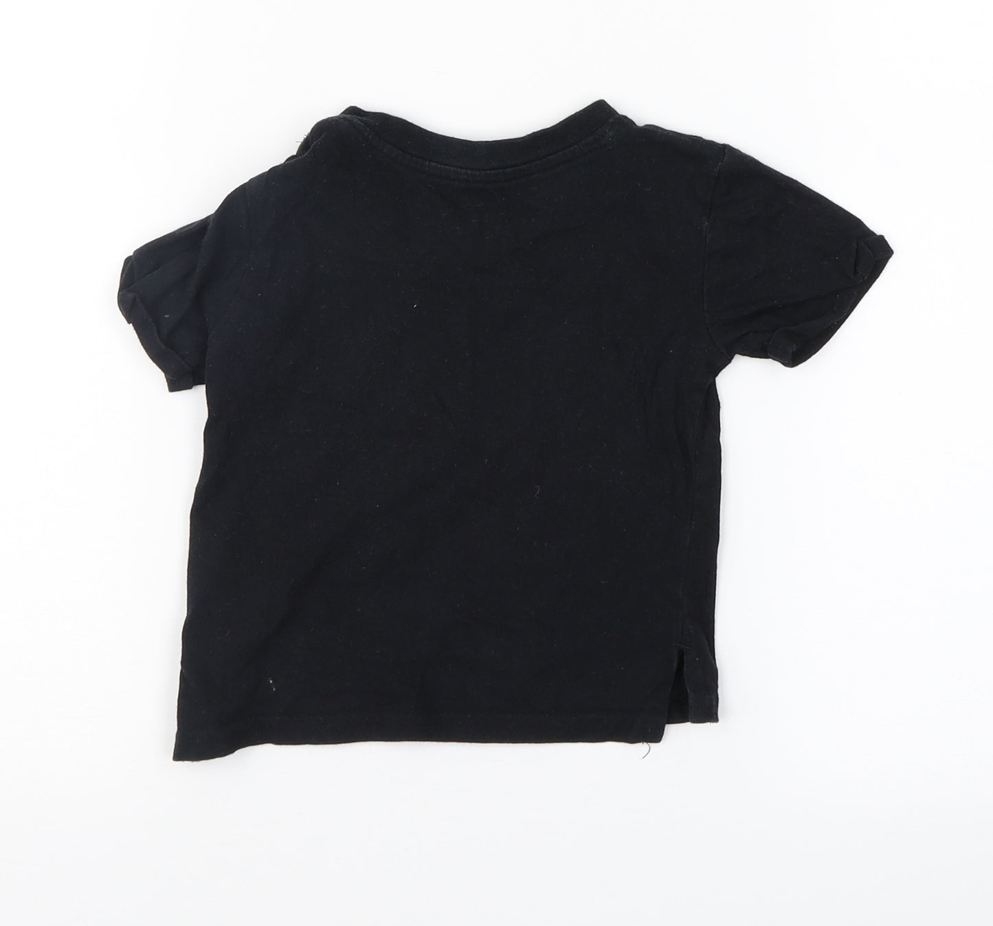 Dinsey Baby Black  Jersey Basic T-Shirt Size 6-9 Months  - Mickey Mouse