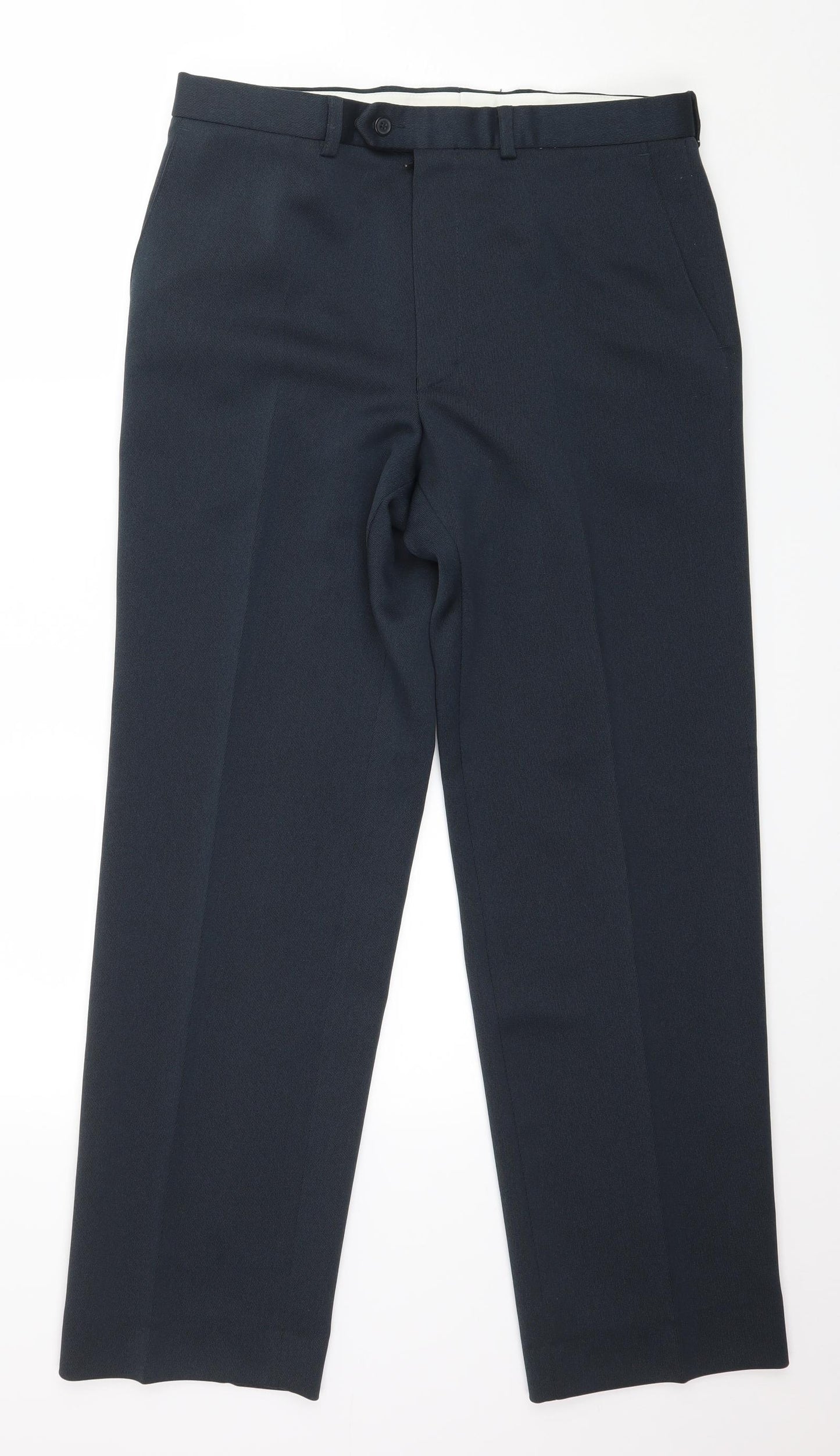 Marks and Spencer Mens Blue   Trousers  Size 34 in L31 in
