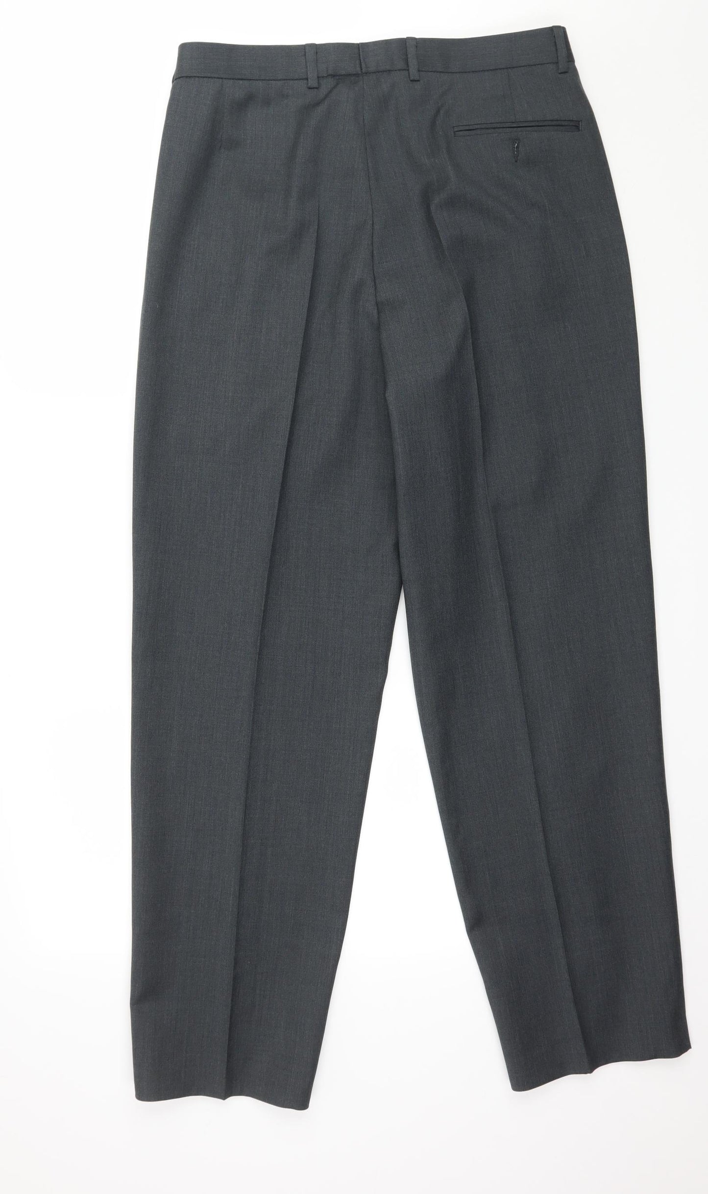 St Michael Mens Grey   Trousers  Size 34 in L31 in