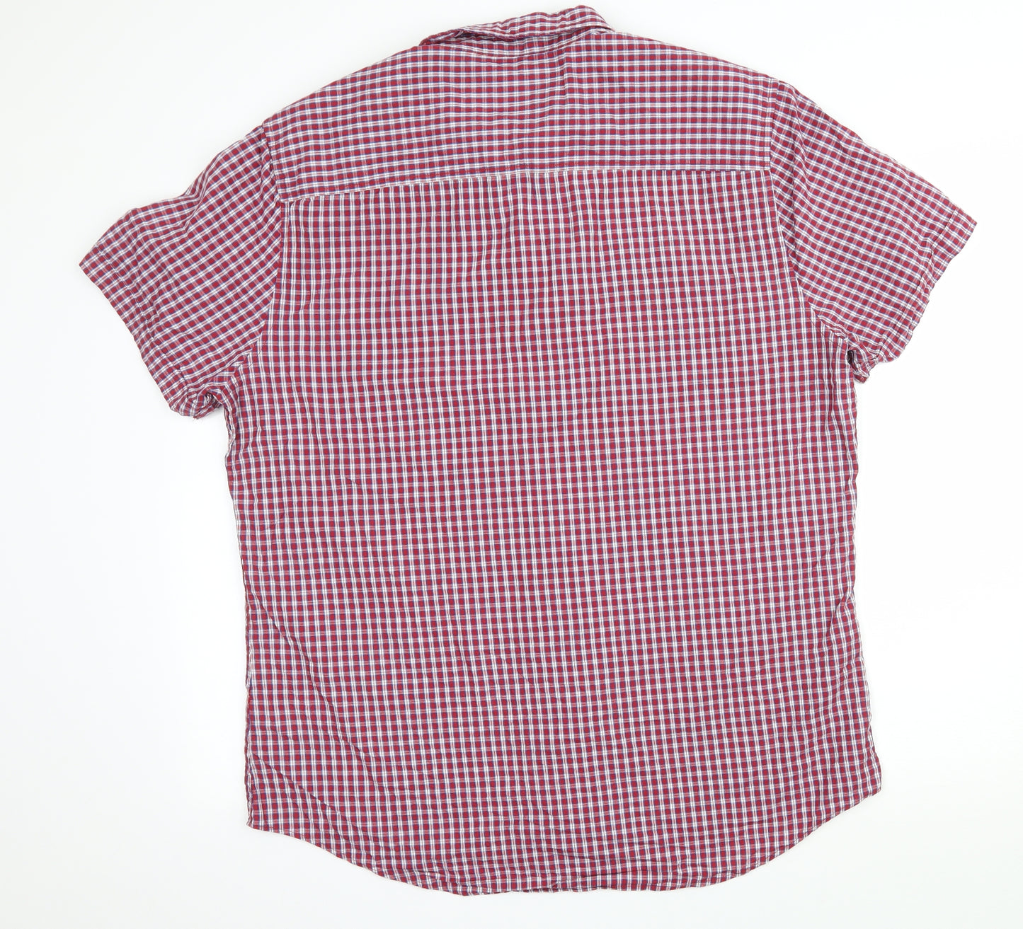 F&F Mens Red Check   Button-Up Size XL