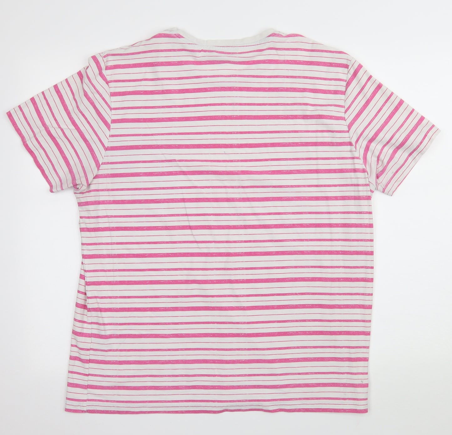 George Mens Pink  Jersey  T-Shirt Size L