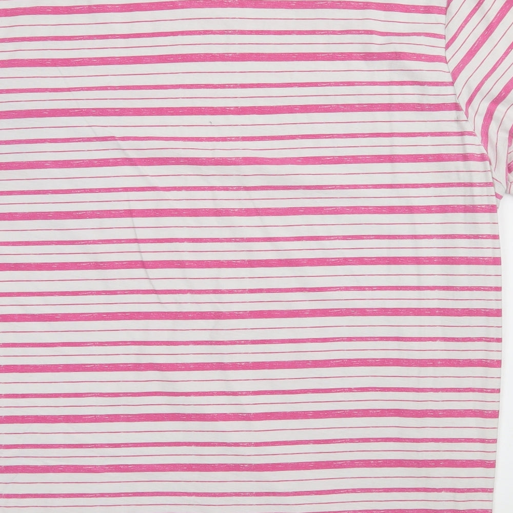 George Mens Pink  Jersey  T-Shirt Size L