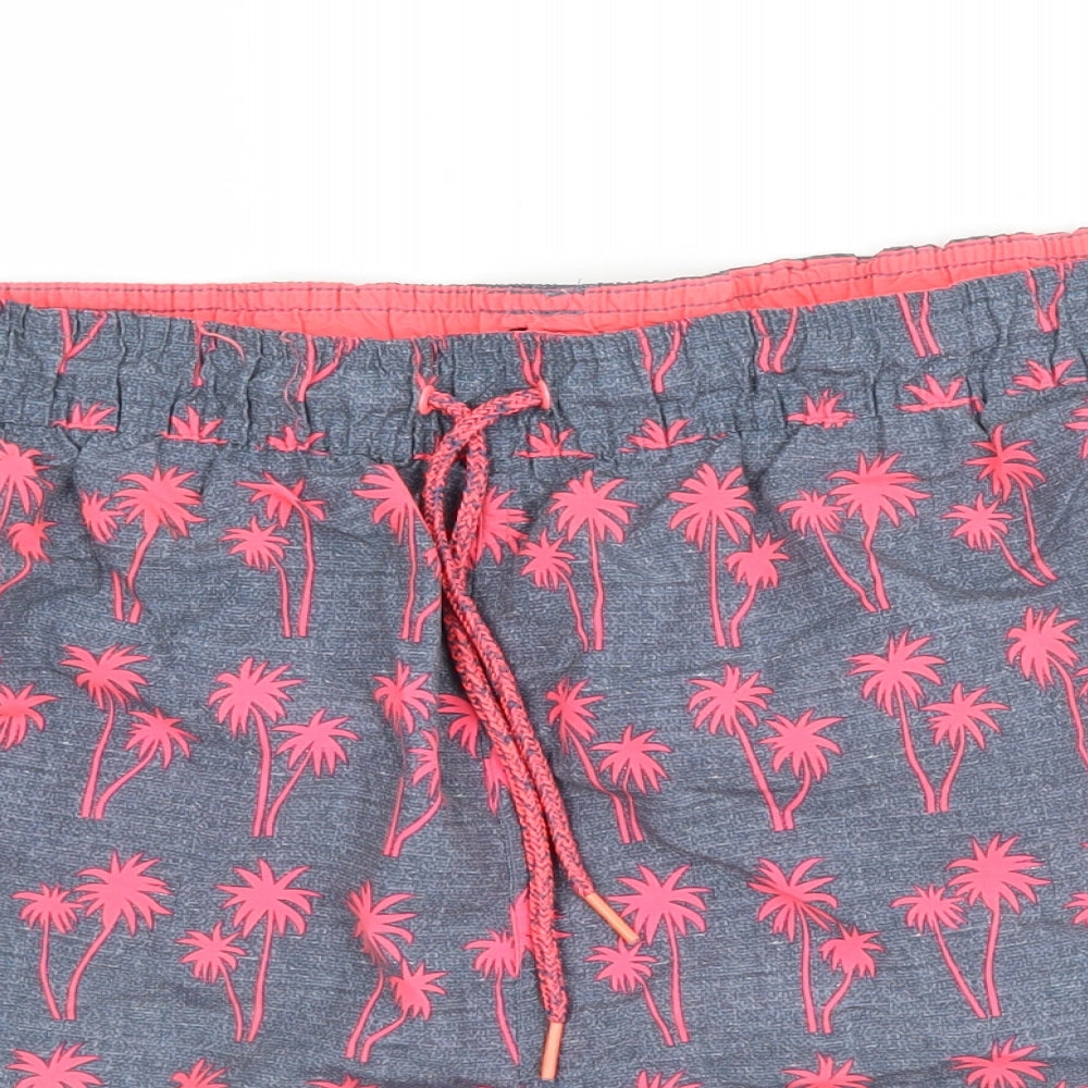 George Mens Green Geometric  Sweat Shorts Size L
