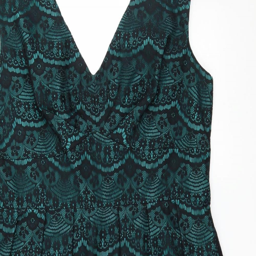 F&F Womens Blue  Lace Fit & Flare  Size 18