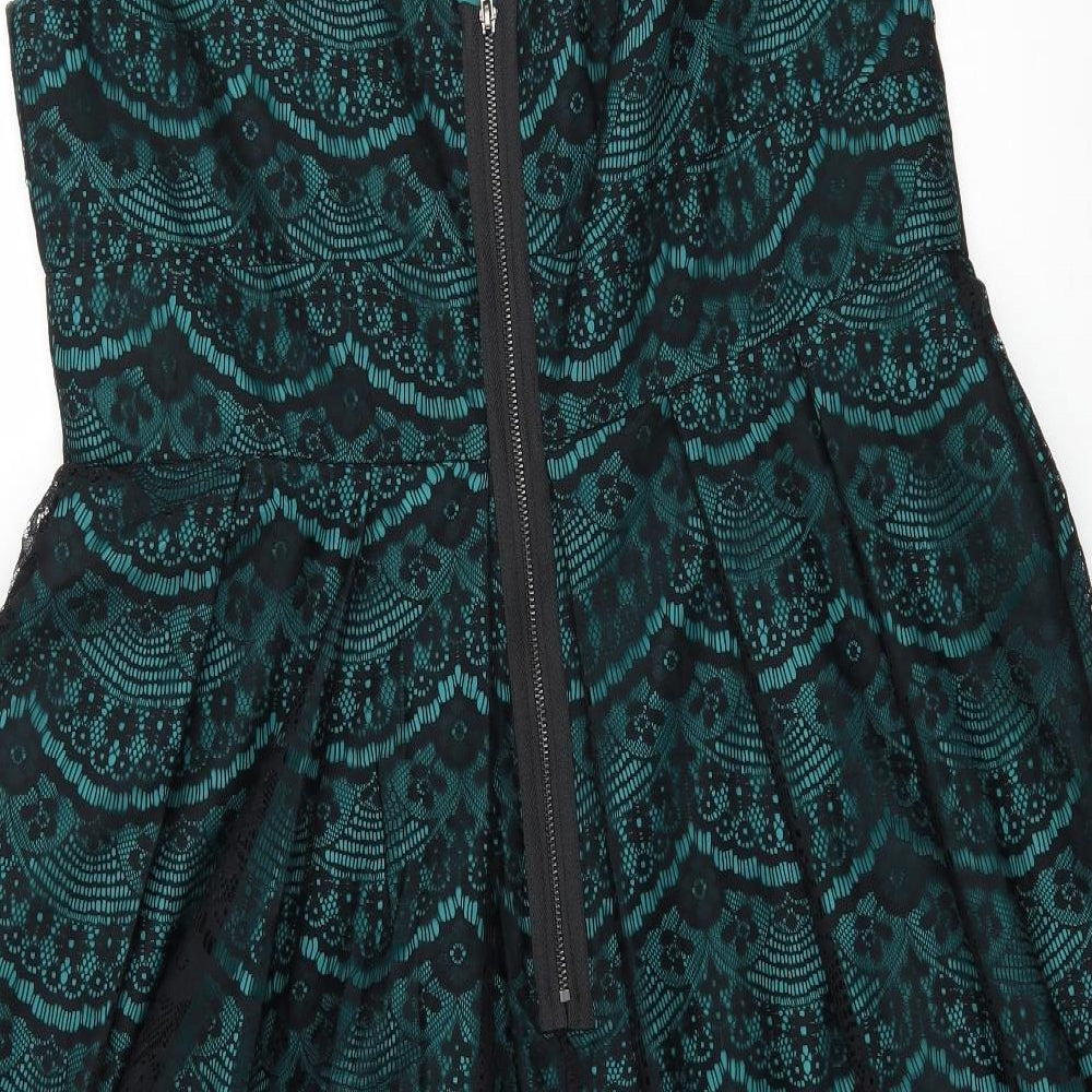 F&F Womens Blue  Lace Fit & Flare  Size 18