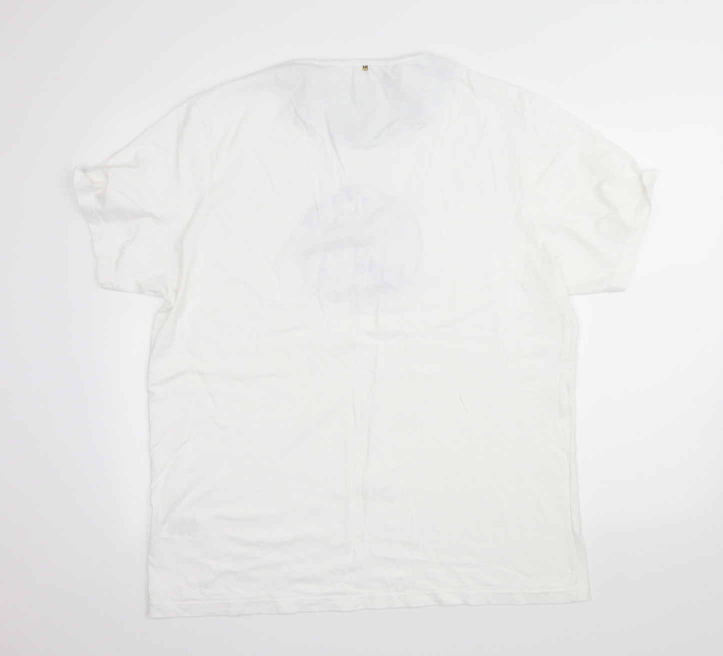 Pretty Green Mens White  Jersey  T-Shirt Size 2XL