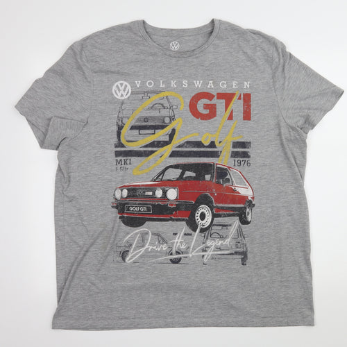 F&F Mens Grey  Jersey  T-Shirt Size 2XL