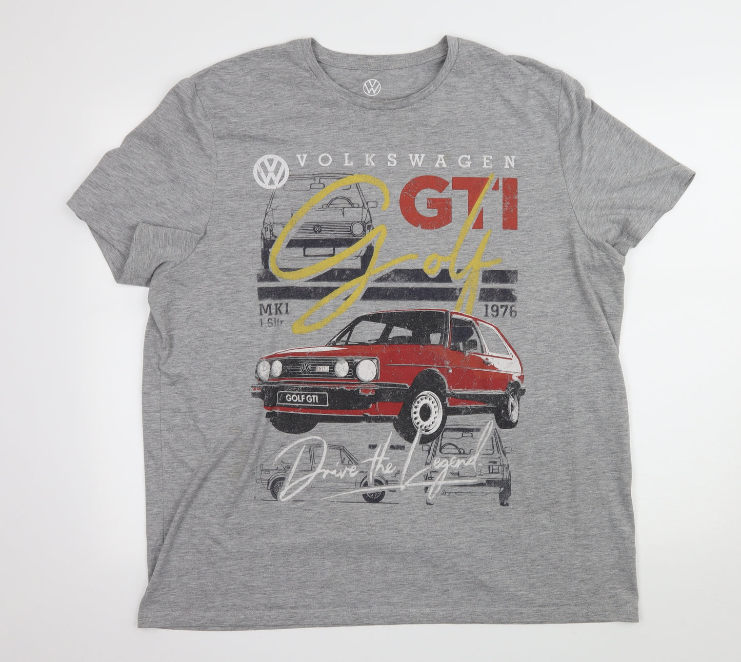 F&F Mens Grey  Jersey  T-Shirt Size 2XL