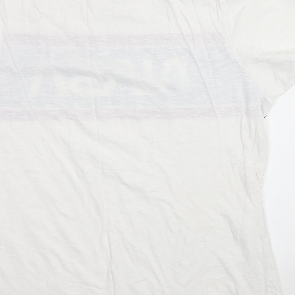 Buzzaldrin Mens White  Jersey  T-Shirt Size 2XL  - NASA