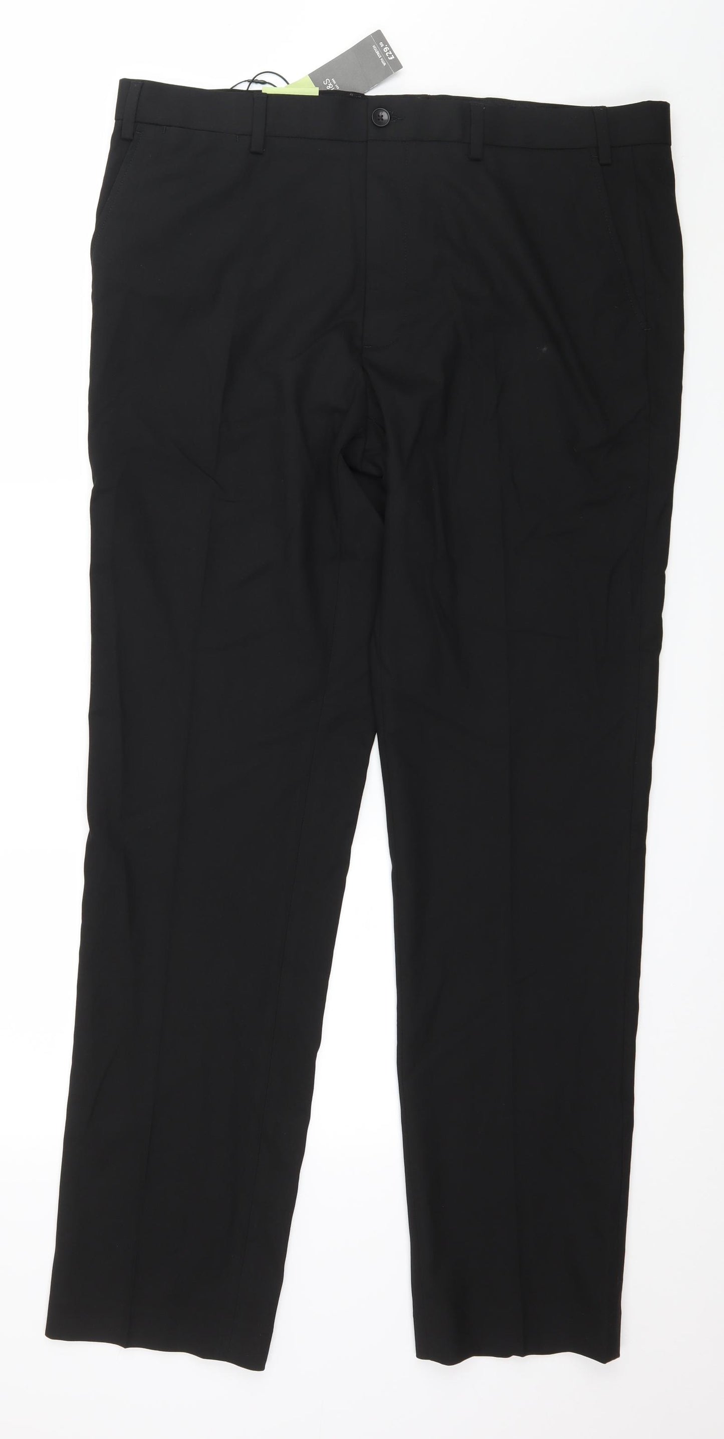 Marks and Spencer Mens Black   Trousers  Size 38 in L33 in