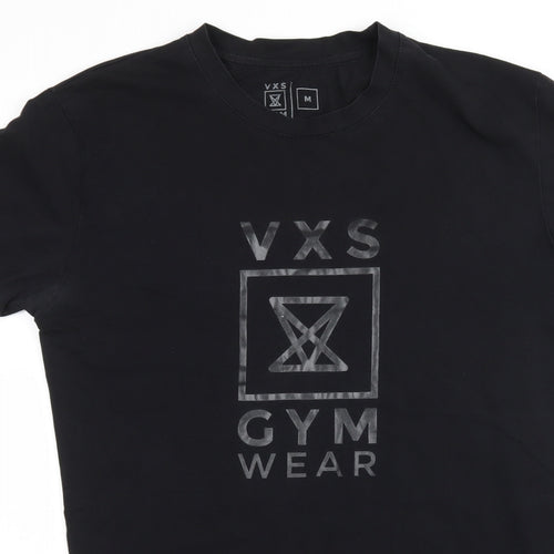 VXS Mens Black  Jersey  T-Shirt Size M