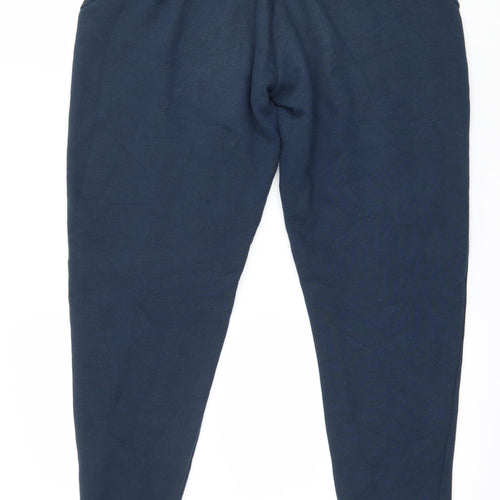 VXS Mens Blue  Jersey Jogger Trousers Size M L26 in