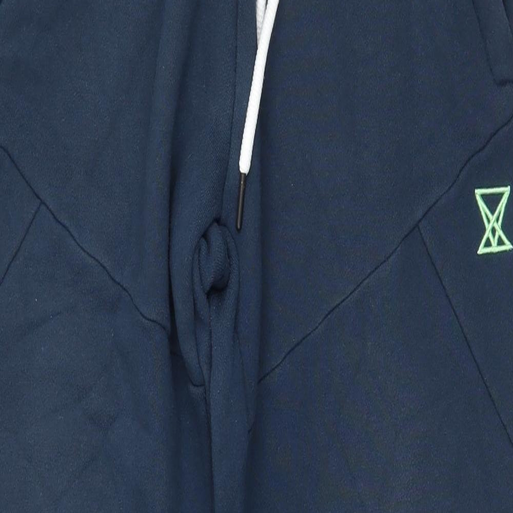 VXS Mens Blue  Jersey Jogger Trousers Size M L26 in