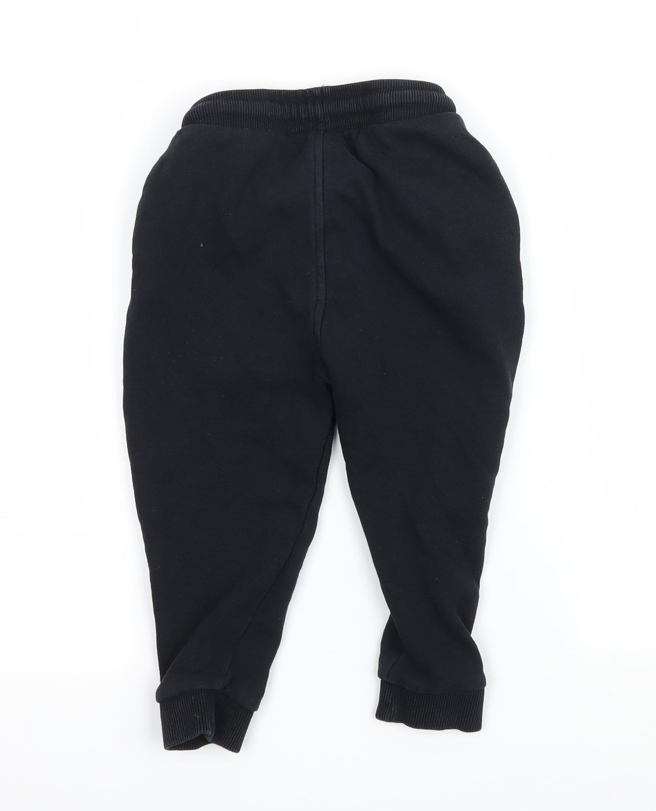 George Boys Black  Jersey Jogger Trousers Size 2-3 Years