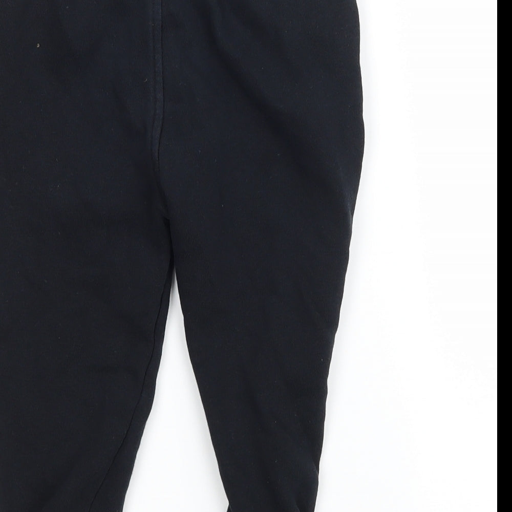 George Boys Black  Jersey Jogger Trousers Size 2-3 Years