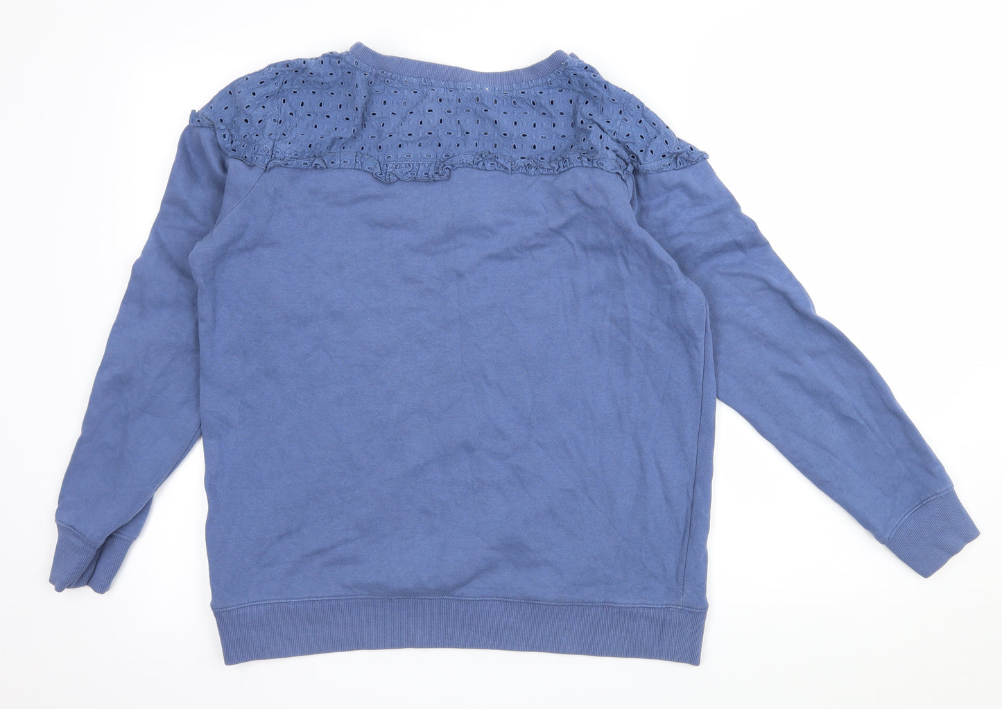 NEXT Womens Blue  Jersey Pullover Sweatshirt Size 14