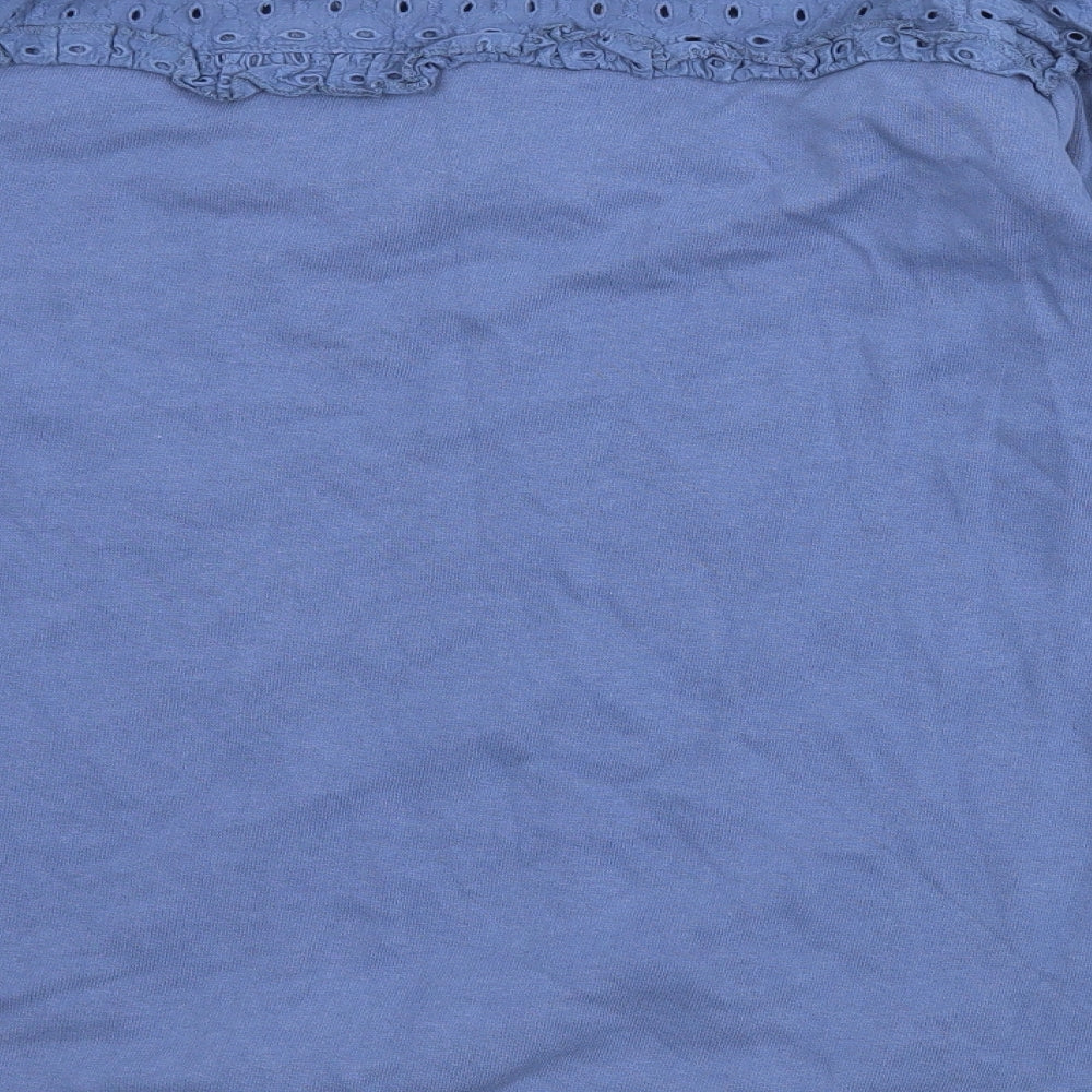 NEXT Womens Blue  Jersey Pullover Sweatshirt Size 14