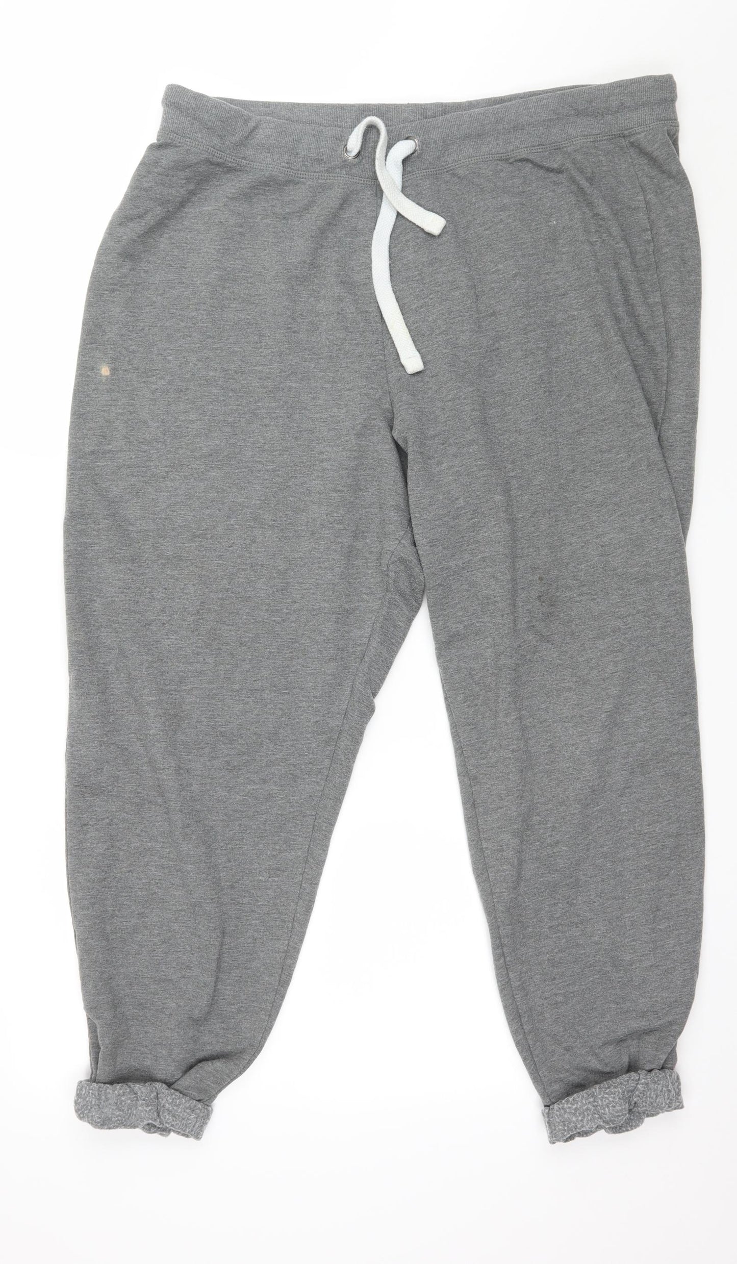 F&F Womens Grey  Jersey Jogger Trousers Size 22 L26 in