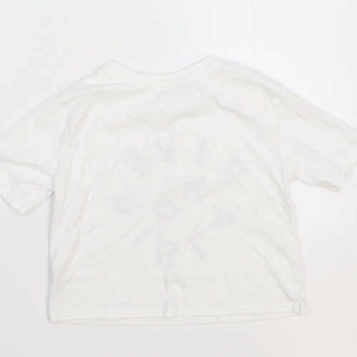 River Island Girls White   Basic T-Shirt Size 7-8 Years