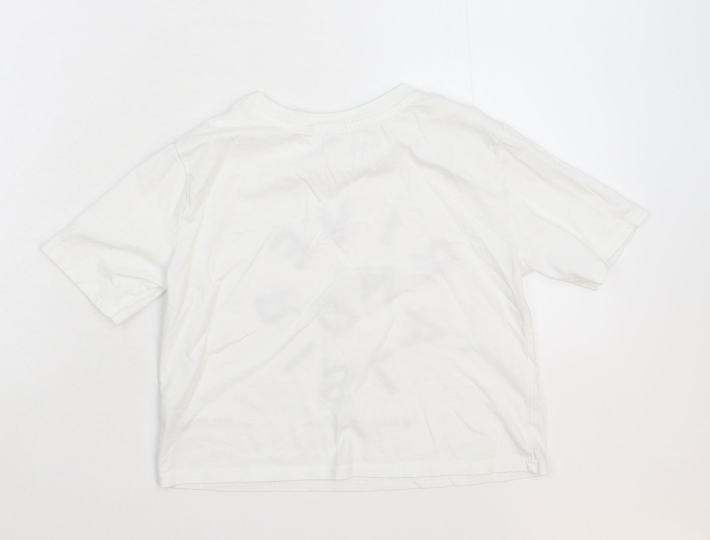 River Island Girls White   Basic T-Shirt Size 7-8 Years