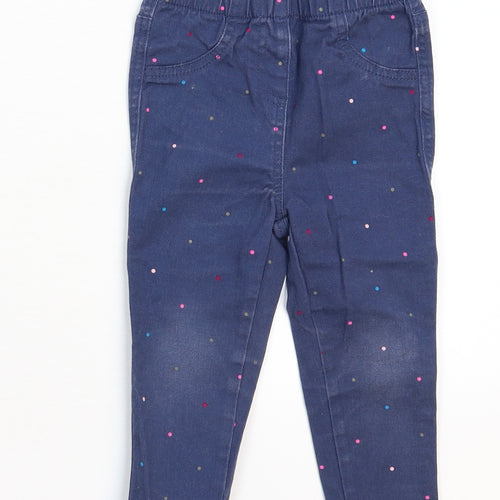 Matalan Baby Blue Spotted  Capri Trousers Size 18-24 Months