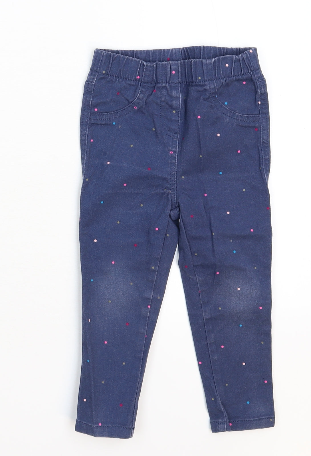 Matalan Baby Blue Spotted  Capri Trousers Size 18-24 Months