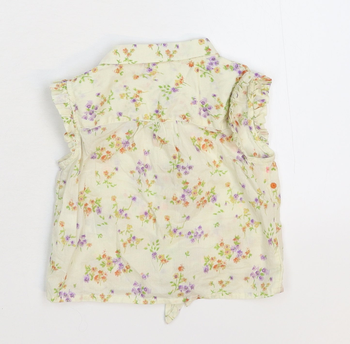 NEXT Girls White Floral  Basic Button-Up Size 2-3 Years
