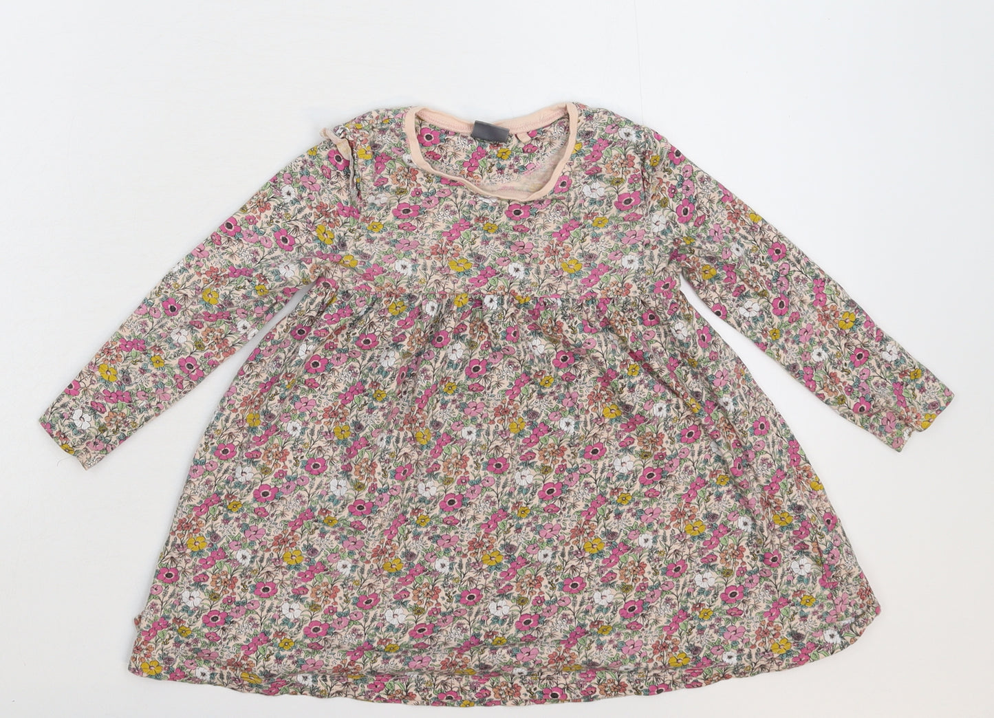 NEXT Girls Pink Floral  Fit & Flare  Size 18-24 Months