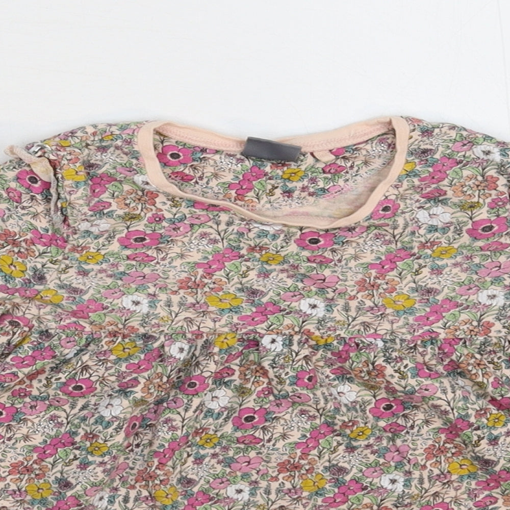 NEXT Girls Pink Floral  Fit & Flare  Size 18-24 Months