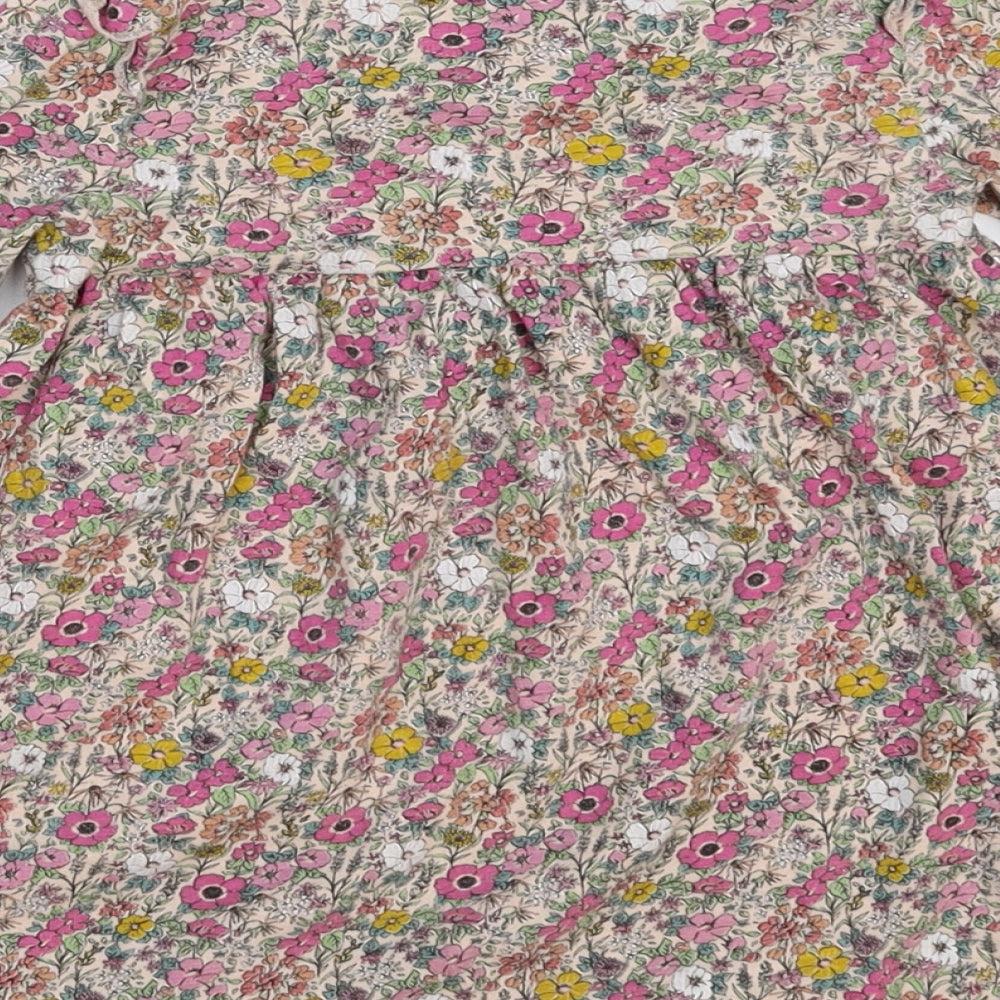 NEXT Girls Pink Floral  Fit & Flare  Size 18-24 Months