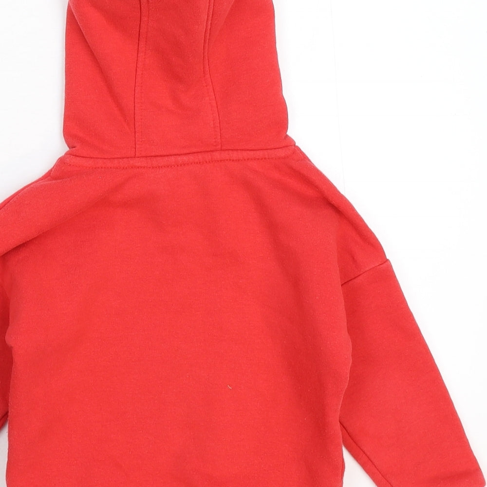Disney Boys Red   Pullover Hoodie Size 3 Years