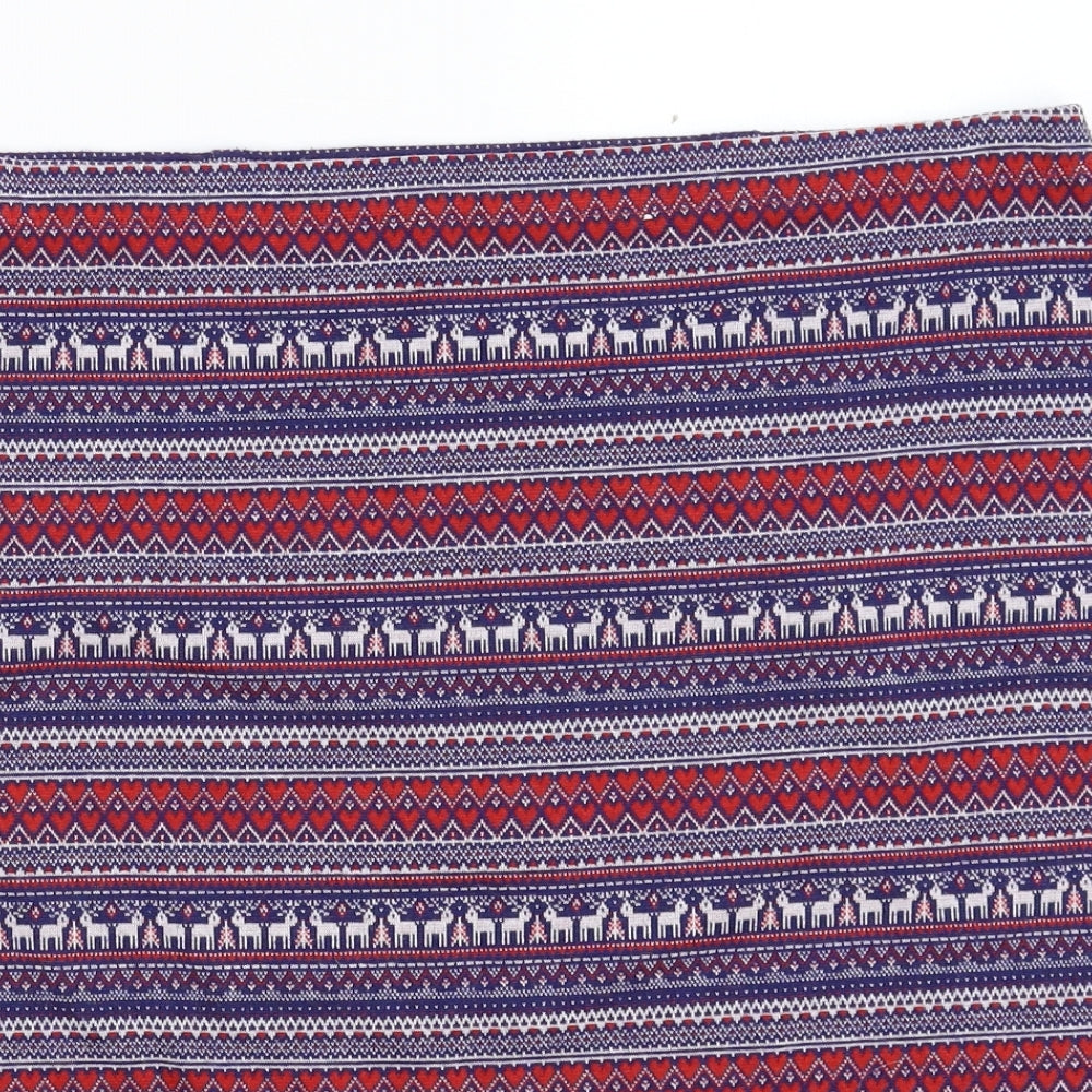 TU Womens Multicoloured Geometric  Straight & Pencil Skirt Size 16