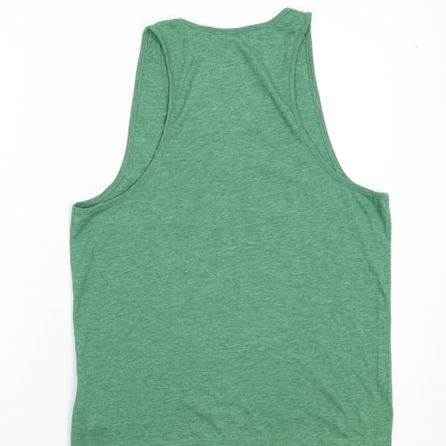 Topman Mens Green   Basic Tank Size S