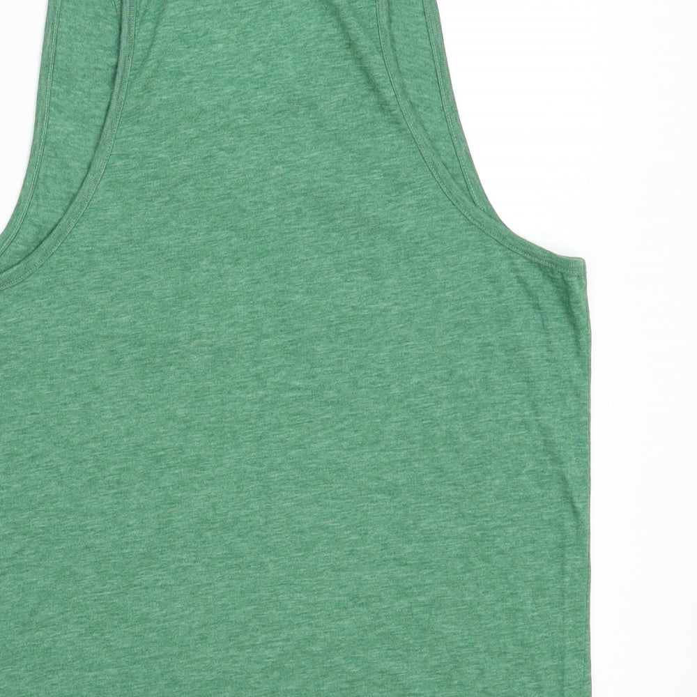 Topman Mens Green   Basic Tank Size S